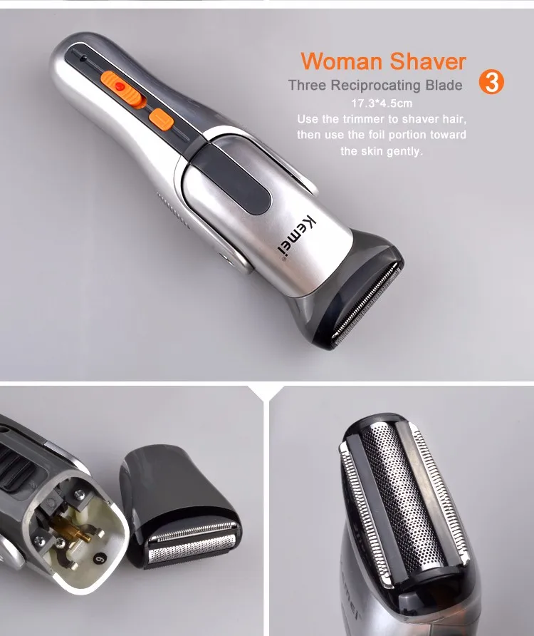 Kemei Rechargeable Electric Hair Clipper Trimmer Equipment for Hair Salon KM-680A