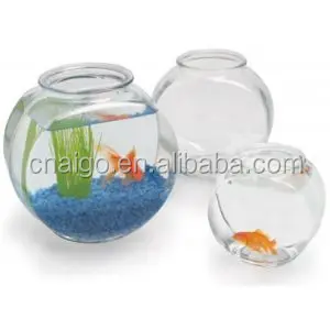 Clear Plastic Round Fish Tank/ Mini 