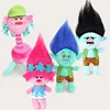 Top selling cute DreamWorks Magic Hair elf doll magical trolls Bobbi plush toy
