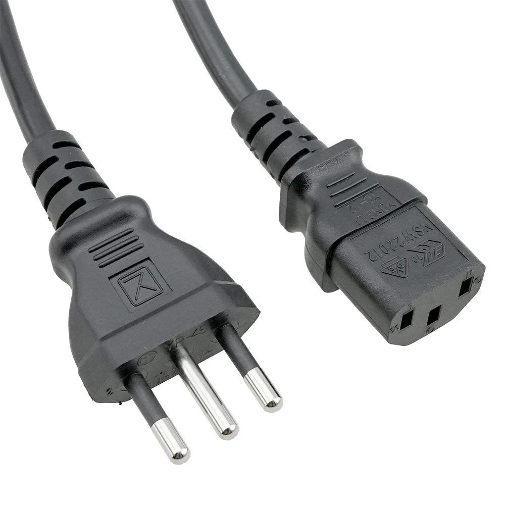 xinsheng high quality 3 pin eu power cord plug italy standard