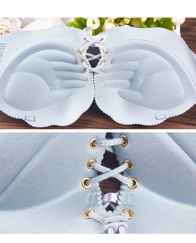 A piece of seamless invisible underwear shell sexy silicone pull rope bra