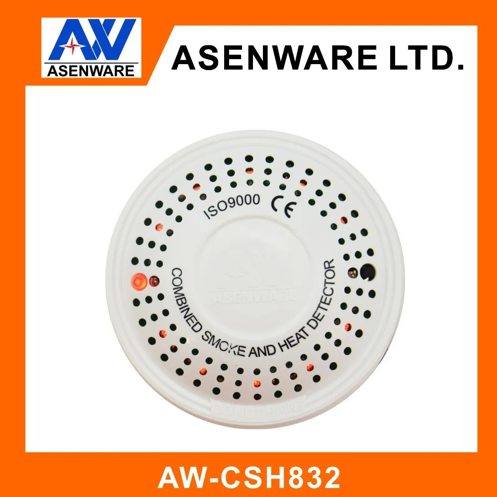 New 2/4Wire Smoke and Heat Detector with sounder, connect with control panel, Gas detector