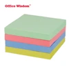 Office Wisdom 3 inch Fluorescent color and Pastel neon color Self-Stick removable 100 sheets sticky notes pad