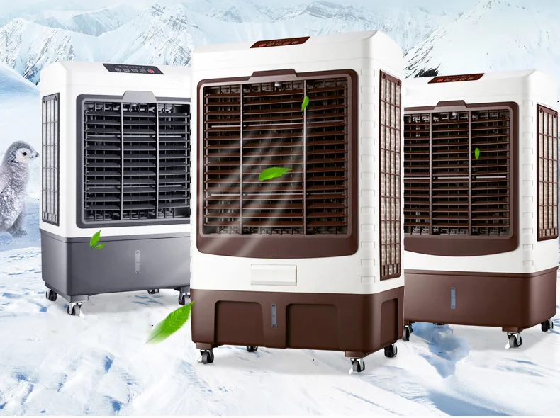 Floor Standing Removable Evaporative Water Air Cooler With Compressor