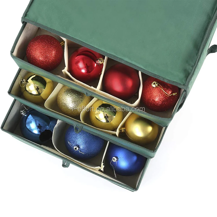 Christmas Ball Storage Containers Ornament Storage Box Dividers