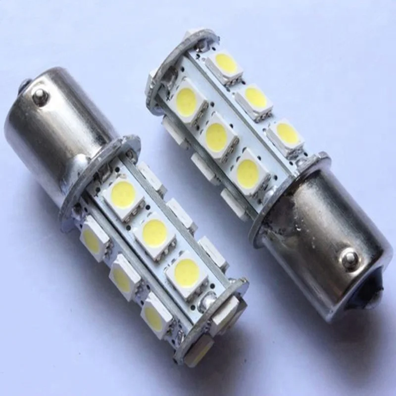 The best selling car led light bulbs S25 1156 1157 18SMD 5050 fit for car fog light tail lights brake up lamp