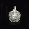 glass sugar bowl with lid