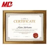 Golden State Art Frame Made for Documents Certificate Photo Wooden/PS Frame Includes Black Over Gold Double Mat and Real Glass