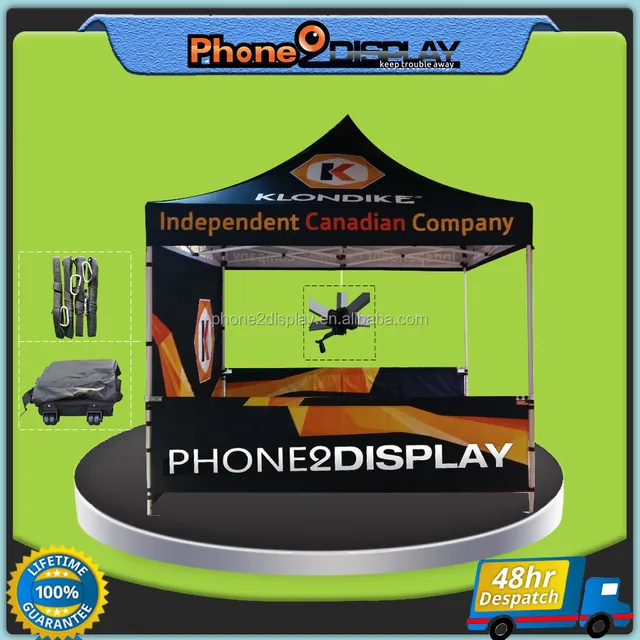 3x3 promotional exhibition dye sublimation polyester canopy tent
