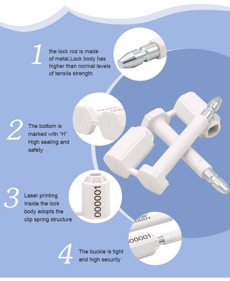 MA - BS 9009 Bolt Seal , high security bolt seal manufacturer for shipping ISO certificate 17712