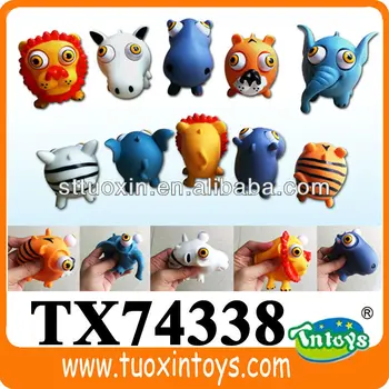 small rubber animal figurines