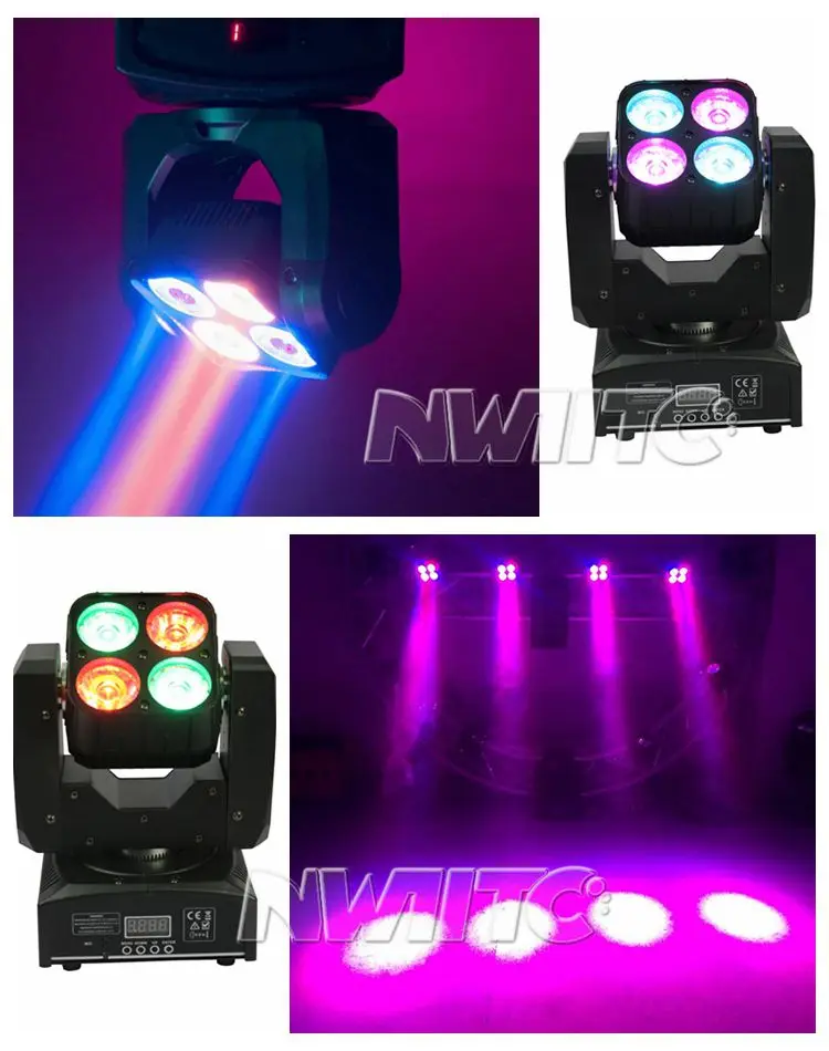 Stage Lights Yellow River Weinas 4pcsx15w Led Moving Head Stage Lights Yellow River Weinas 4pcsx15w Led Moving Head