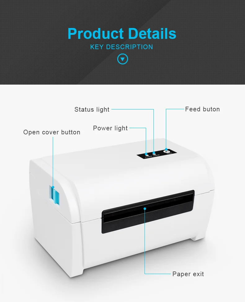 Pos9200l Usb 라벨 스티커 프린터 4*6 인치 용지 Buy 익스프레스 스티커 프린터,라벨 프린터,4*6 인치