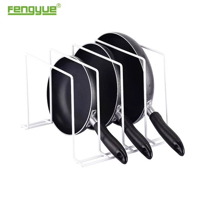 Fengyue Kitchen Rack Iron Cooking Pan Rack Storage Tidy Kichen Pan