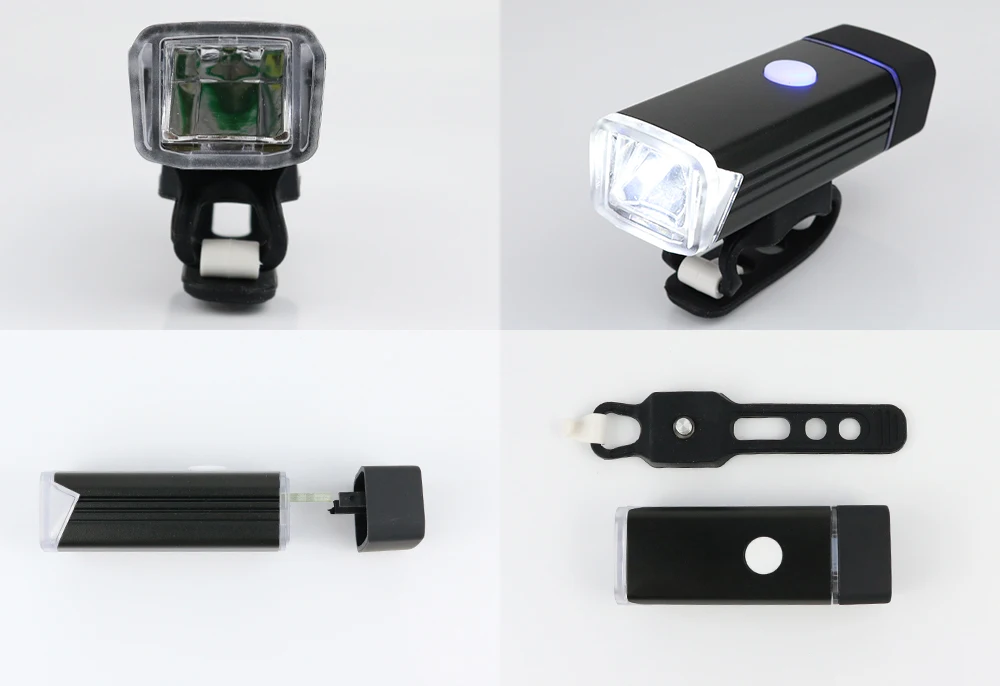 200 lumens Aluminum Alloy USB Rechargeable LED Bike Front Light manufacture