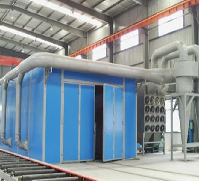 Customized Green Sandblasting Chamber/sandblasting Room Made By Henglin Buy Sandblasting