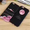 universe Water Transfer Printing Sky moon earth Planet plane PC Hard Cell Phone Case for iPhone 6 7 8Plus natural landscape case