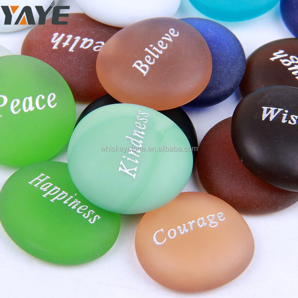 Wholesale Engraved Stones Custom Inspirational Glass Stones Buy Engraved Stones,Inspirational