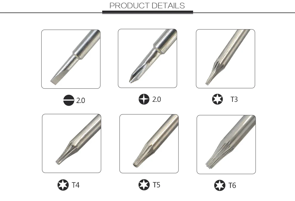 7 in 1 BST-899A High Quality Precision Screwdriver Phone Repair Tool 2.5mm Hex Nut Screw Driver for iPhone 5 6 6s Plus 7 8 X