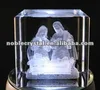 3D Laser Nativity Scene Christmas Crystal Religious Crystal