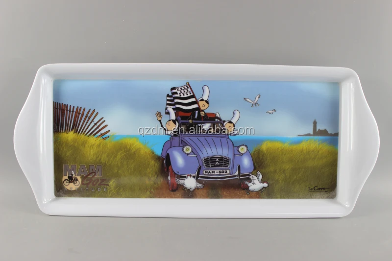 39x16cm Melamine Serving Tray , Plastic Tray for cup