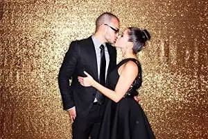 8ft x 10ft Gold wedding backdrop Party backdrop Photography backdrop Custom size and color