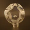 Hand blown borosilicate glass light bulb shell with unique design