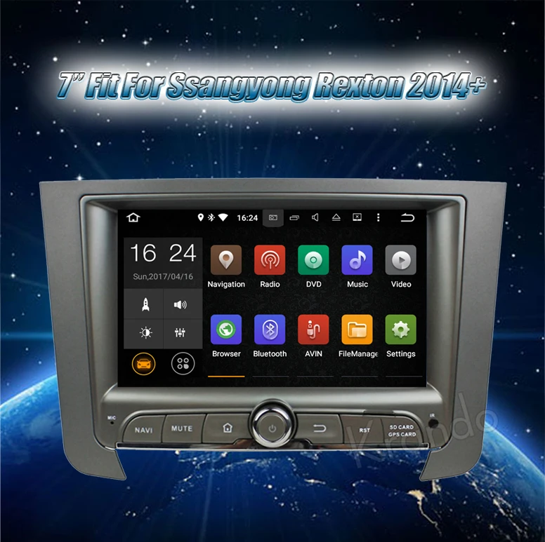 car dvd gps for ssangyong rexton