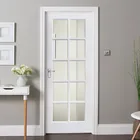 Topwindow Aluminum Frame Glass Timber Pvc Wooden Interior Swing Door For Villa Entry Door
