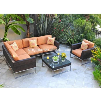 Outdoor Leisure Space Use Stunning Wicker Conversation Set With