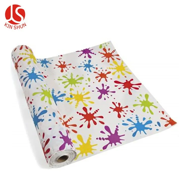 Waterproof Ecofriendly Wipe Clean Peva Material Printed Flannel Backed