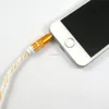 1FT Flash Dual Color TPE Aux Cable Audio 3.5mm Male to Male Extension Cable Aux Cable for iPhone Android MP3 MP4 Pc Car Speaker