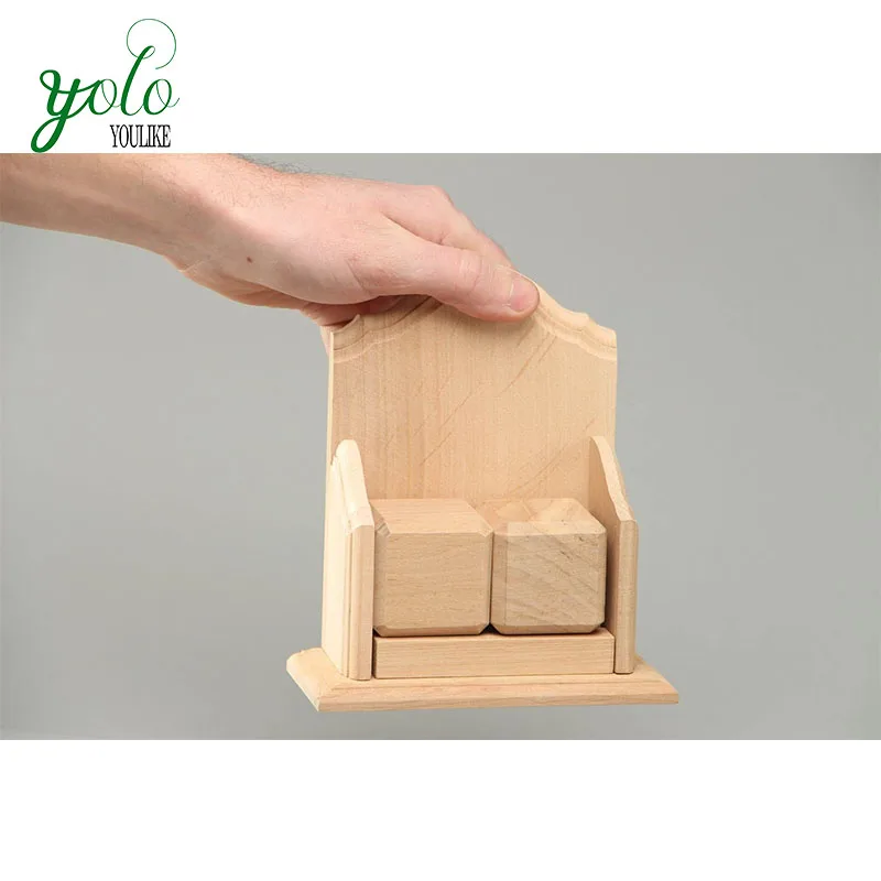 unfinished wood block calendar