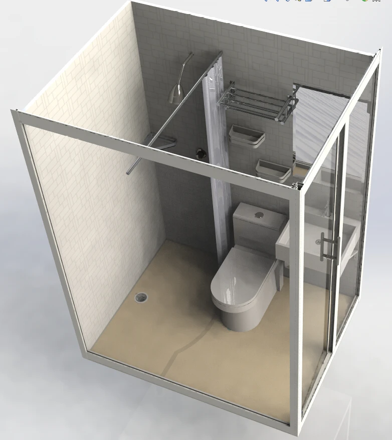 Complete Prefab Ready Made Modular Bathroom Shower Unit Ready Made Modular Bathroom Shower Unit