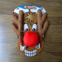 Christmas Reindeer Car Costume Kit Rudolph Red Nose Antlers Truck Christmas Reindeer Car Antlers Supplieranufacturers At Alibaba Com