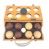 Bocce Ball Set resin with Wooden Case for Outdoor Play with Two to Eight Players