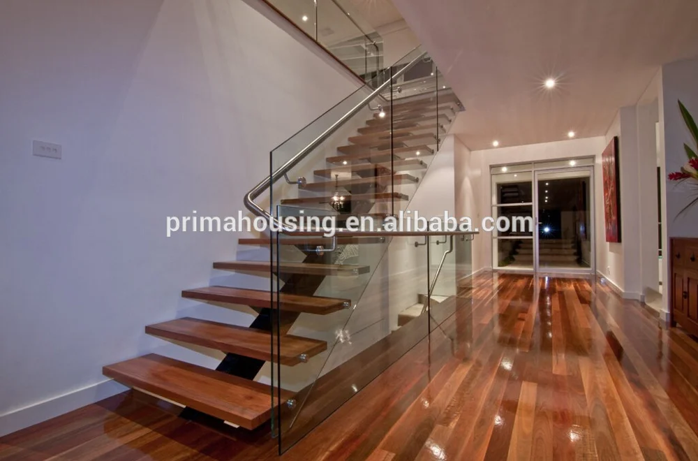 wood stairs staircase step customized flooring nature floating steps soild