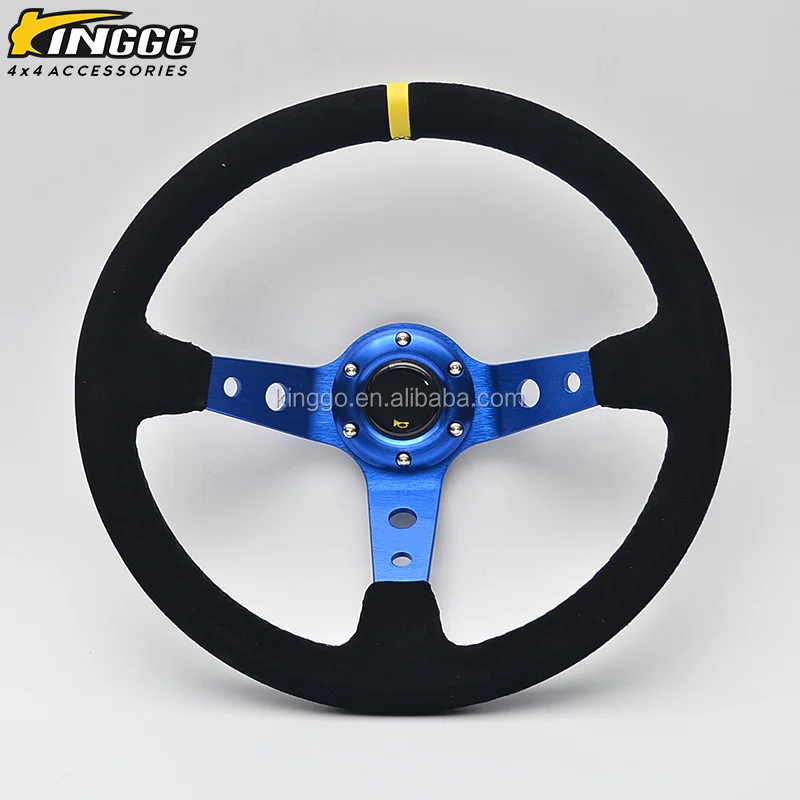 Universal Racing Parts Suede 350mm Deep Steering Wheel - Buy Steering ...