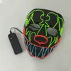Led Rope Tube Sparkle Make Up Mask Prom Props Neon Glow Light Bright Ghost Dancing Mask The Walking Dead Film Theme Party Lights