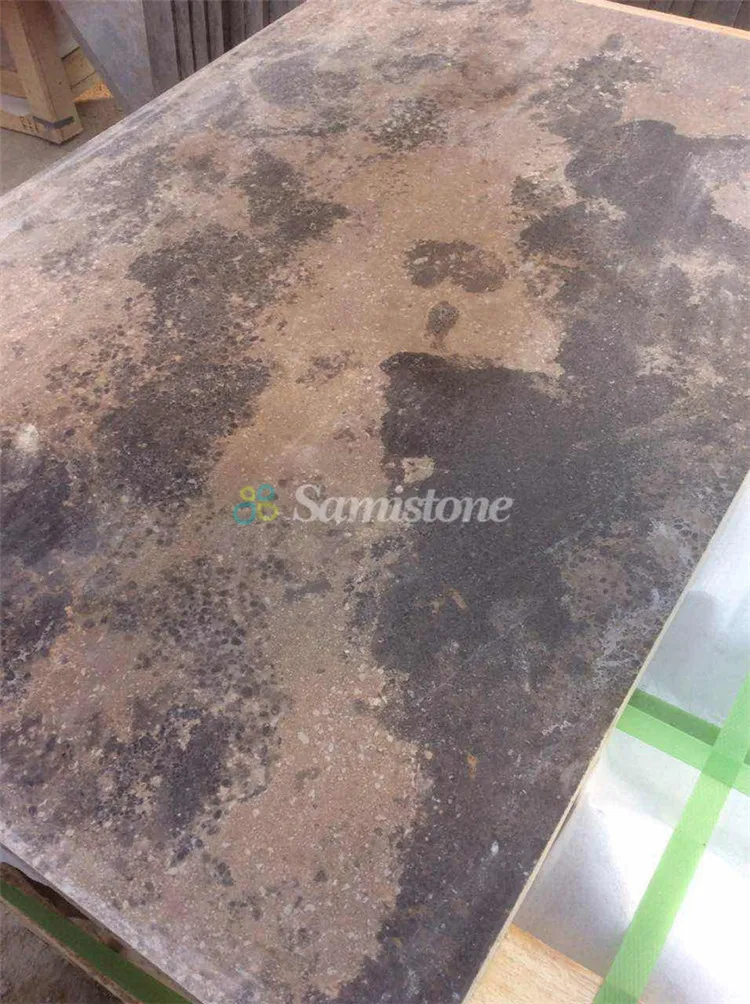 Samistone Limestone Price buy Leather Surface Brown limestone Tile
