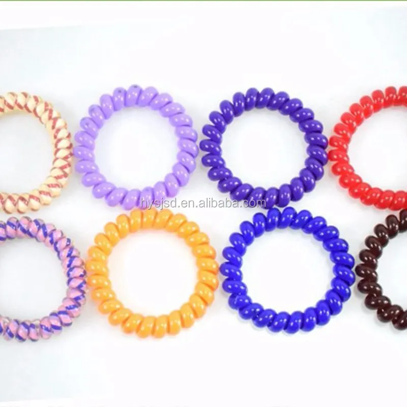 Wholesale Telephone Wire Coil Hair Elastic Band For Women Buy Hair