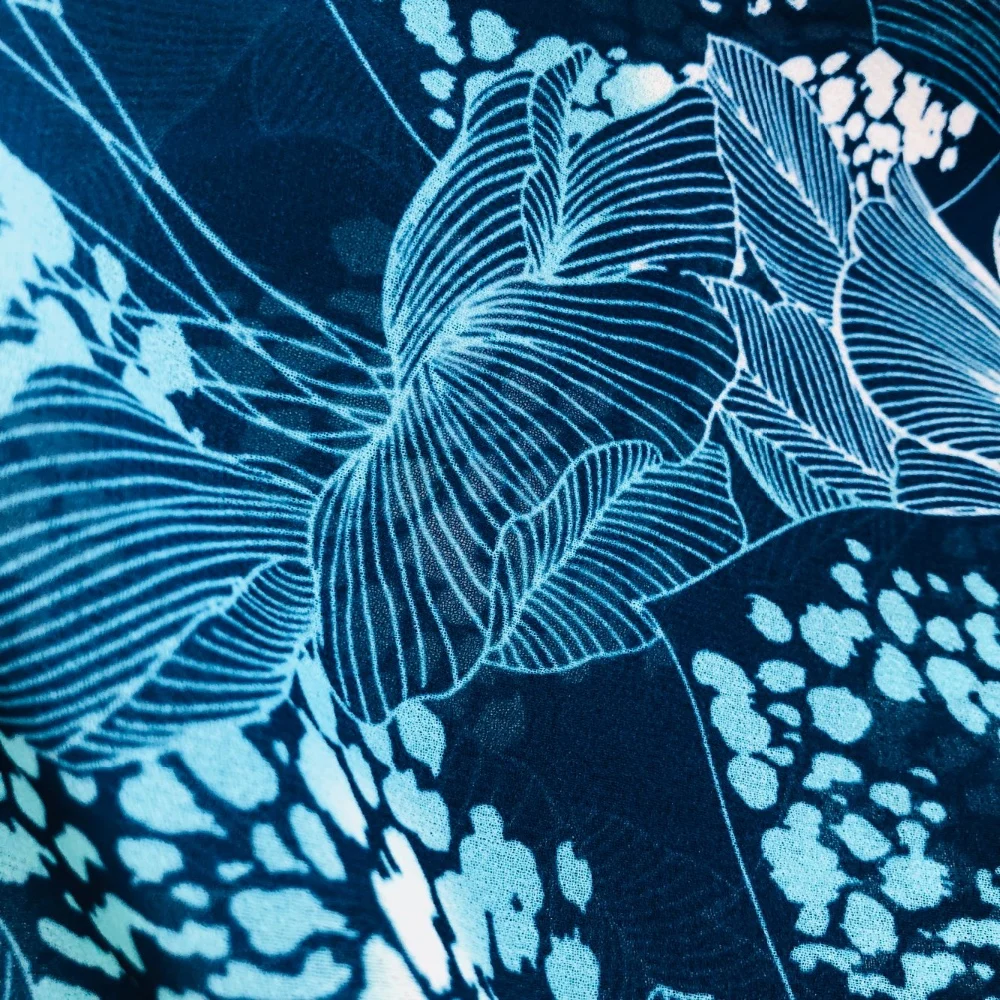 热卖莱卡丝网印花泳装面料