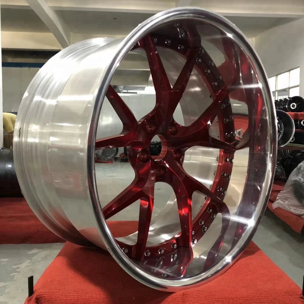 2 Piece 20x10 5x114.3 Deep Dish Orange Rims For Sale - Buy Forged ...