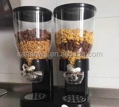 Plastic Bulk Dry Food Dispenser Countertop Dual And Single Cereal