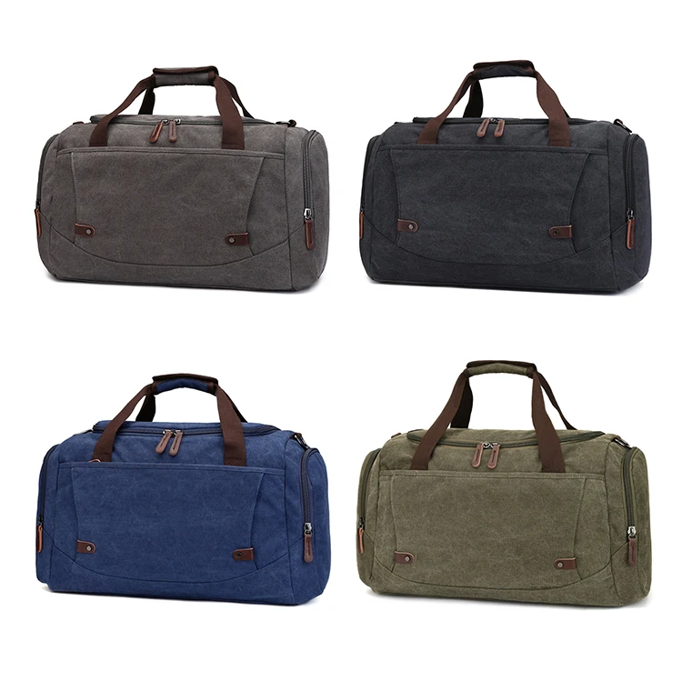 Wholesale Custom Vintage Blank Canvas Duffle Travel Bag,Large Duffel Bag - Buy Cotton Canvas ...