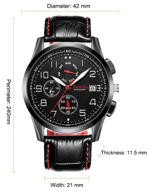 2017 New Arrival 5atm Waterproof Men Watch Chronograph Function ...