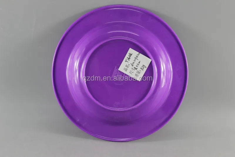 23cm Melamine Deep Dinner Plate, Suop Plate Solid Color