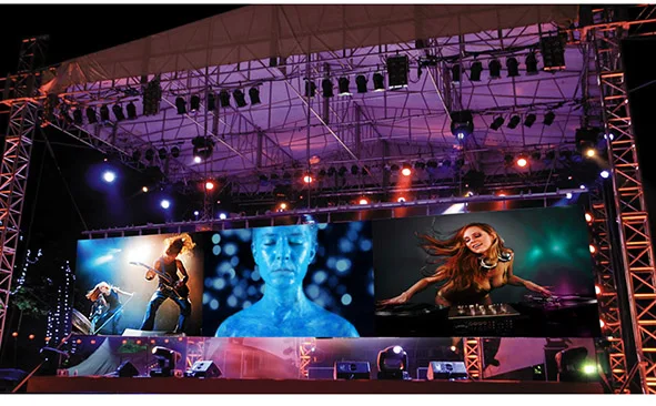 5500nits P3.91 Stage Rental LED Display 500x500 LED Cabinet 48W