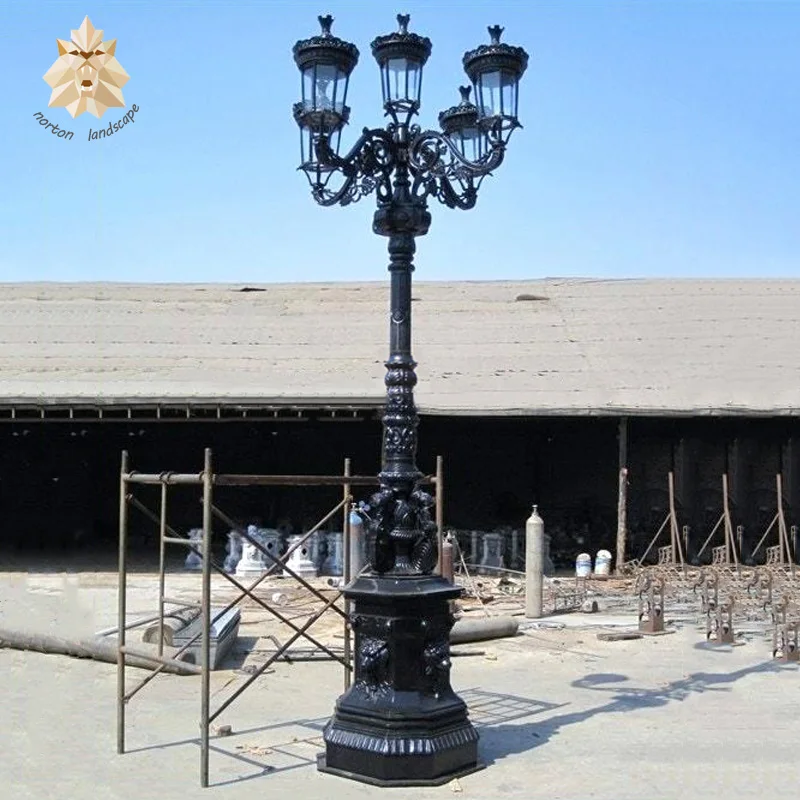 Outdoor Decor Casting 5 Lights Antique Cast Iron Lamp Post Ntilp Outdoor Decor Casting 5 Lights Antique Cast Iron Lamp Post Ntilp 271a