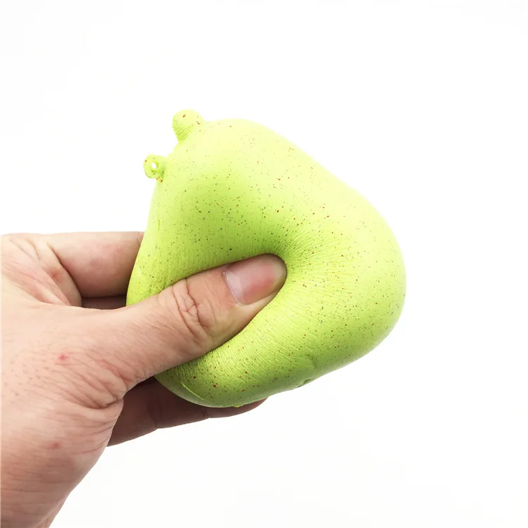 China Factory Supplier High Quality Soft Slow Rising Mini Fruit Pear Keychain Kids Squishy Toys With Good Smell